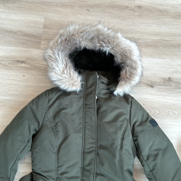Ralph Lauren Women's Parka with Faux Fur Trim Loden size small - Picture 6 of 8